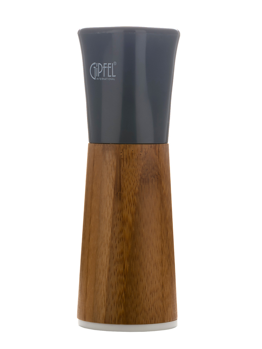 картинка 9154 GIPFEL Мельница TROPICA для перца, ручная, высота 17 см. Цвет: черный. Материал: бамбук, керамика, пластик. от магазина Gipfel