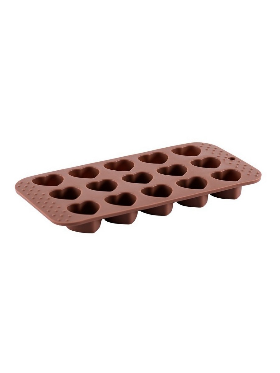 картинка 2133 GIPFEL Форма силиконовая для отливки шоколадных фигур, 21х10см. Цвет: коричневый от магазина Gipfel