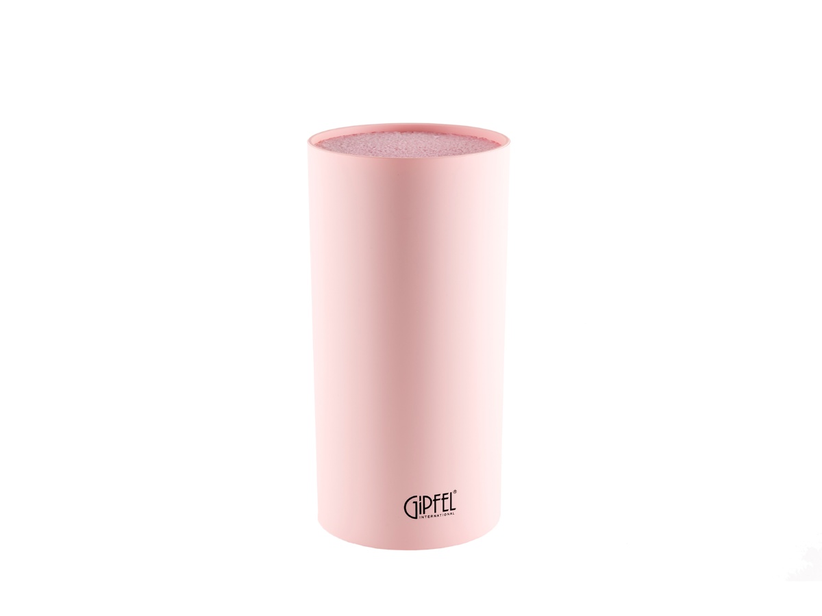 картинка 8443 GIPFEL Подставка под ножи MALATTI, 22х11 см. Материал: пластик. Цвет: розовый. от магазина Gipfel