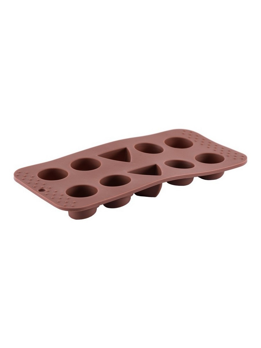 картинка 2132 GIPFEL Форма силиконовая для отливки шоколадных фигур, 21х10см. Цвет: коричневый от магазина Gipfel