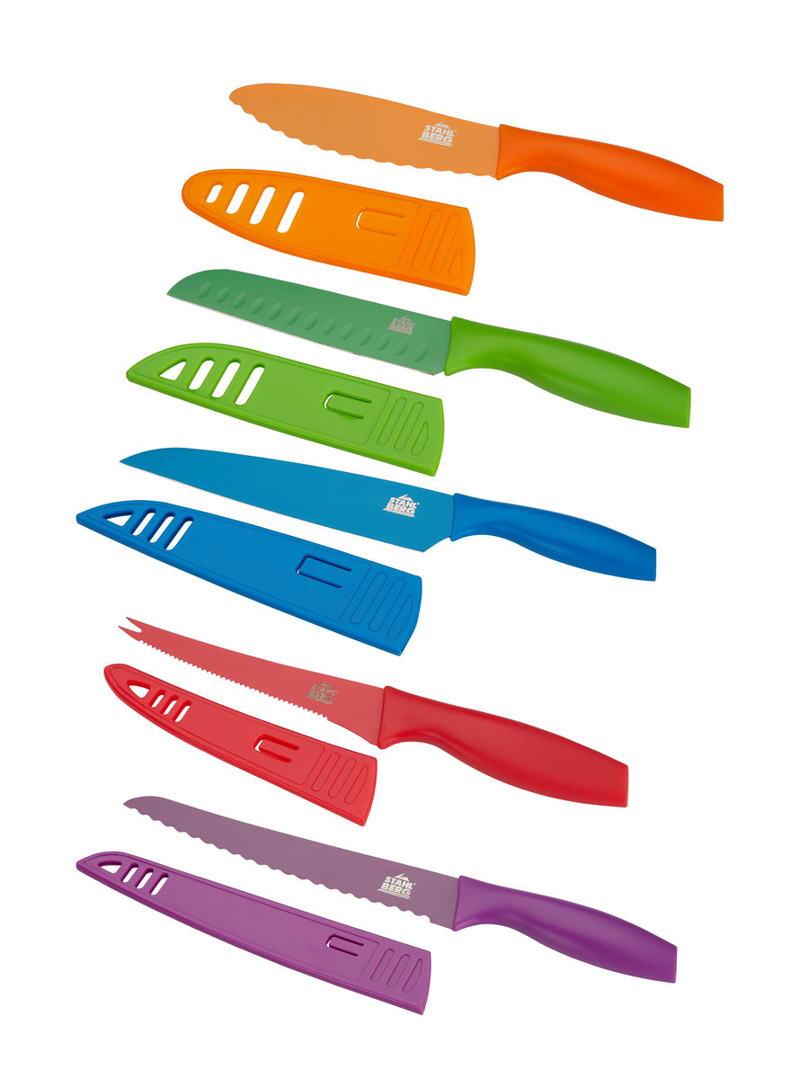 картинка 6739-S STAHLBERG Набор цветных ножей  5 пр.с чехлами от магазина Gipfel